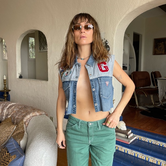 VINTAGE GUESS Denim Vest - Picture 3 of 10